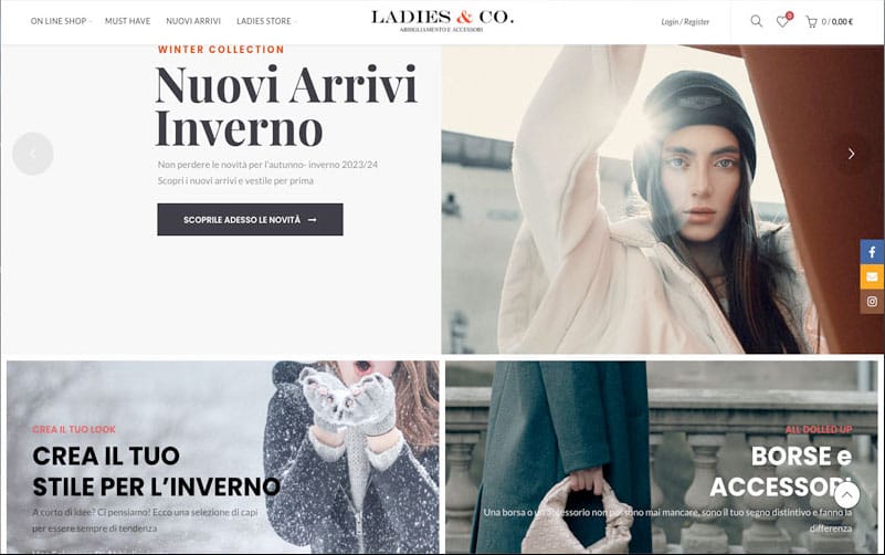 e-commerce abbigliamento con integrazione gestionale