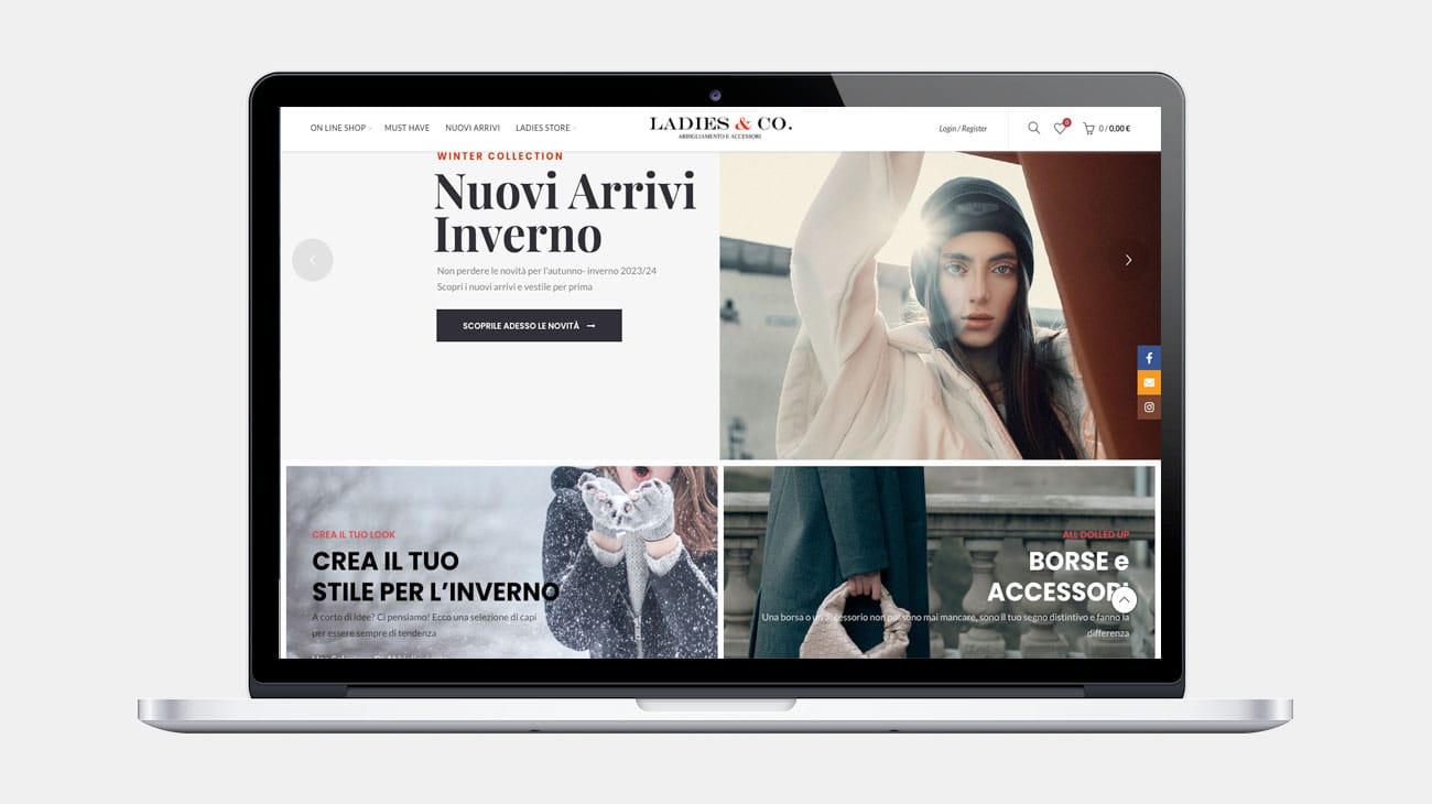 E-commerce abbigliamento con integrazione gestionale