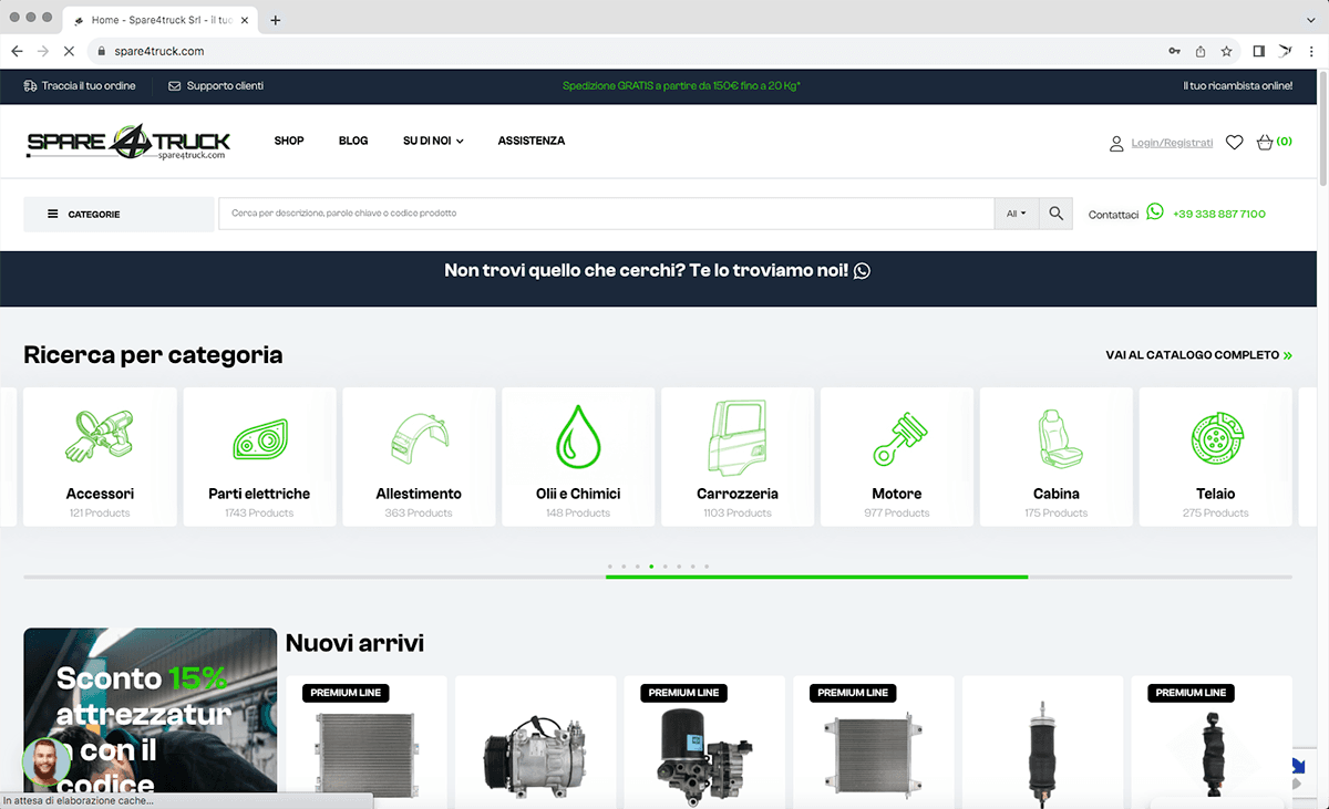 e-commerce ricambi b2b