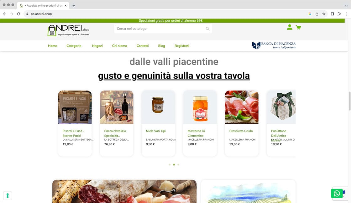 marketplace commercio locale